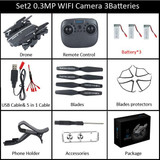 8807W Foldable Drone with Camera 2MP Wide Angle WIFI FPV Altitude Hold G-sensor RC Dron Quadcopter Helicopter VS Xs809W
