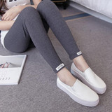 8802# New Elastic Waist Skinny Maternity Legging 2017 Spring Summer Clothes For Pregnant Women Stretch Belly Pregnancy Clothing