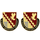 834th Support Battalion Unit Crest (Winged Warriors Support)