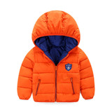 80-120cm Winter Boys Outerwear Solid Cotton Girl Coat Newborn Baby Snowsuit Infant Overcoat Children Winter-Clothing Kids Jacket