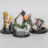 8-17cm Son Goku Bulma Motorcycle Gohan Shenron PVC Action Figures Dragon Ball Z Fantastic Arts Collection Model Dolls Brinqudoes