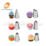 8 PCS/Set Silicone Kitchen Accessories Icing Piping Pastry Bag &amp; 6 Stainless Nozzle Set DIY Cake Decorating Tips Set Bakeware