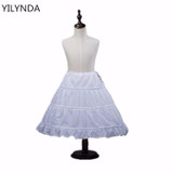 New A-line 3 Hoops Children Kid Dress Bridal Petticoat Crinoline Underskirt Wedding Accessories For Flower Girl Dress