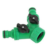 New 9.5 cm Garden 2-Way Adapter Y Tap Connector Fitting Switch for Irrigation Hose Pipe Garden Agriculture Self Watering System