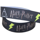 New 7/8'' Free shipping harry potter printed grosgrain ribbon hair bow headwear party decoration wholesale OEM 22mm H3863