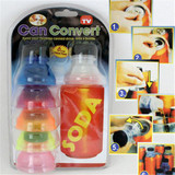 New 6Pcs /1 Set Tops Snap On Pop Soda Can Creative Bottle Caps Especially Reusable Practical Cool