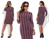 New 5XL 6XL Large Size 2017 Autumn Summer Dress Big Size White Striped Dress Straight Dresses Plus Size Women Clothing Vestidos