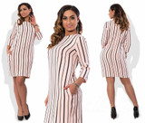 New 5XL 6XL Large Size 2017 Autumn Summer Dress Big Size White Striped Dress Straight Dresses Plus Size Women Clothing Vestidos
