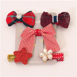 New 5pcs kids girl hair Accessories flower Bowknot Hairpin children star Cartoon crown hair clips Barrette headwear Q-2