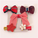 New 5pcs kids girl hair Accessories flower Bowknot Hairpin children star Cartoon crown hair clips Barrette headwear Q-2