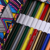 New 48 Holes Canvas Wrap Roll Up Pencil Bag Pen Case Holder Storage Pouch Alloggiamento Della Spazzola Logement Brush Hot
