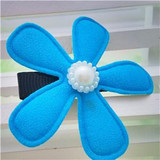 New 4 colors 5cm Floral Hairpins Cute Headwear Flower Clip Baby Hair Clips Children Hair Accessories Girls Floral Hair Clip