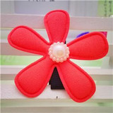New 4 colors 5cm Floral Hairpins Cute Headwear Flower Clip Baby Hair Clips Children Hair Accessories Girls Floral Hair Clip