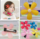New 4 colors 5cm Floral Hairpins Cute Headwear Flower Clip Baby Hair Clips Children Hair Accessories Girls Floral Hair Clip