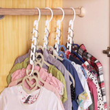 NEW 3D Space Saving Space Hanger cabide clothes hanger Hook New Hot Plastic Magical Hanger Clothes Storage Space Saving