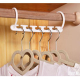 NEW 3D Space Saving Space Hanger cabide clothes hanger Hook New Hot Plastic Magical Hanger Clothes Storage Space Saving