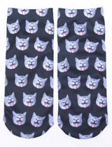 New 3D Printed Cotton Skeleton socks Bone short Women socks Terror novelty socks Animal cat Cute funny Low Cut Ankle Socks men