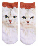 New 3D Printed Cotton Skeleton socks Bone short Women socks Terror novelty socks Animal cat Cute funny Low Cut Ankle Socks men