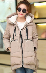 New 2017 Winter Women Wadded Jacket Red Female Outerwear Plus Size 3XL Thickening Casual Down Cotton Wadded Coat Women Parkas