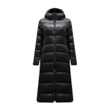 New 2017 Winter Women Parkas 90% White Duck Extra Long Down Jacket Women's Ultra light Weight Brand Down Coat Female Outerwear