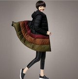 New 2017 Winter Women Parka Medium Long Duck Down A-line Jacket Plus Size Female Loose Coat Outerwear M~5XL High Quality Fashion