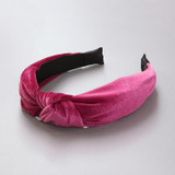 New 2017 Winter Girls Colorful Nylon Velvet Knot Headband Hair Holder Ornament Children Hairband Hair Accessories Kids Hair Band