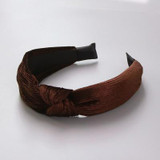 New 2017 Winter Girls Colorful Nylon Velvet Knot Headband Hair Holder Ornament Children Hairband Hair Accessories Kids Hair Band