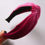 New 2017 Winter Girls Colorful Nylon Velvet Knot Headband Hair Holder Ornament Children Hairband Hair Accessories Kids Hair Band