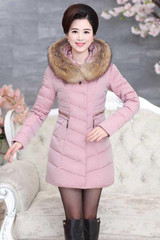 New 2017 Winter down jacket women Plus size 5XL Raccoon Fur Collar Warm White Duck Down Thick Parkas Waterproof Mother's Coats