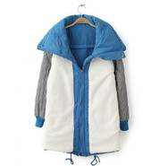 new 2017 winter cotton coat women slim plus size outwear medium-long wadded jacket thick hooded cotton wadded warm cotton parka