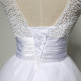 New 2017 White Short Wedding Dresses The Brides Sexy Lace Wedding Dress Bridal Gown Plus Size Ivory vestido de noiva Real Sample