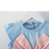 New 2017 Tutu Dress for baby Girls Cowboy Newborn Girl Birthday Party Dresses Outfit Princess dressing Cloth Summer Clothes