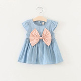 New 2017 Tutu Dress for baby Girls Cowboy Newborn Girl Birthday Party Dresses Outfit Princess dressing Cloth Summer Clothes