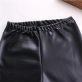 New 2017 Thickening Black Leather Boots Leggings Skinny Pants Winter Warm Women's Trousers Winter Pants For Women High Quality