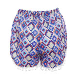 New 2017 Summer Shorts Women Lady Sexy Hot Printed Summer High Waist Short Femme