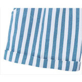 New 2017 Summer Plus Size high waist shorts women Cotton Elastic waist Casual Striped shorts