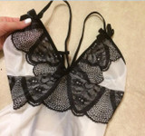 New Fashio Sexy Womens Intimates White Black Lace Chemise Nightie Nightwear Lingerie Nightdress Sleepwear Dress H070