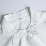 New elegant Ruffles shirt women OL formal slim stand collar short sleeve chiffon blouse office ladies work wear plus size tops