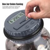 New Electronic Liquid Crystal Computer LCD Display Safe Digital Counting Coin Bank Money Saving Box Jar Bank