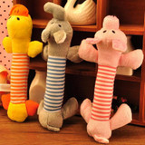 New Dog Toys Pet Puppy Chew Squeaker Squeaky Plush Sound Duck Pig & Elephant Toys 4 Style Dog Toys
