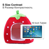 New Dog Bed Pet Dog House Foldable Soft Warm Sponge Leopard Print Strawberry Cave Cute Dog Beds Kennel Nest Fleece Cat Tent