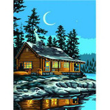 New DIY Oil Painting By Numbers Canvas Picture Painting Living Room Bedroom Wall Home Decor Landscape