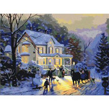 New DIY Oil Painting By Numbers Canvas Picture Painting Living Room Bedroom Wall Home Decor Landscape