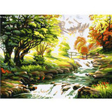 New DIY Oil Painting By Numbers Canvas Picture Painting Living Room Bedroom Wall Home Decor Landscape