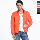 New Designer Autumn Winter Men's Down Jacket Casual Coat Fashion Waterproof Jacket Men 90%Down Thin Ultra Light Down Jacket