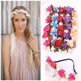 New Design Women Handmade Flower Crown Wedding Wreath Bridal Headdress Headband