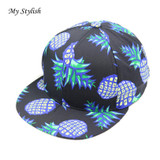 New Design Pineapple Snapback Bboy Hat Adjustable Baseball Cap Hip-hop Hat Unisex High Quality Dec 23