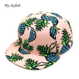 New Design Pineapple Snapback Bboy Hat Adjustable Baseball Cap Hip-hop Hat Unisex High Quality Dec 23
