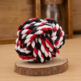 New Design Pets Rope Ball Toys Bite Ball Colorful Squeak Toys Dog Wool Ball Toys 3 Size Pet Puppy Chew Toys