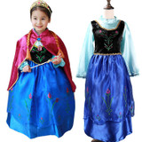 New Children Cartoon Costume For Kids Snow Queen Dress Anna Elsa Dresses Elsa Clothing Girls Brand Baby Girl Clothes Kids Tutu